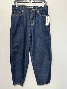 DKNY Petite Mid-Rise Barrel Leg Jeans 4/27